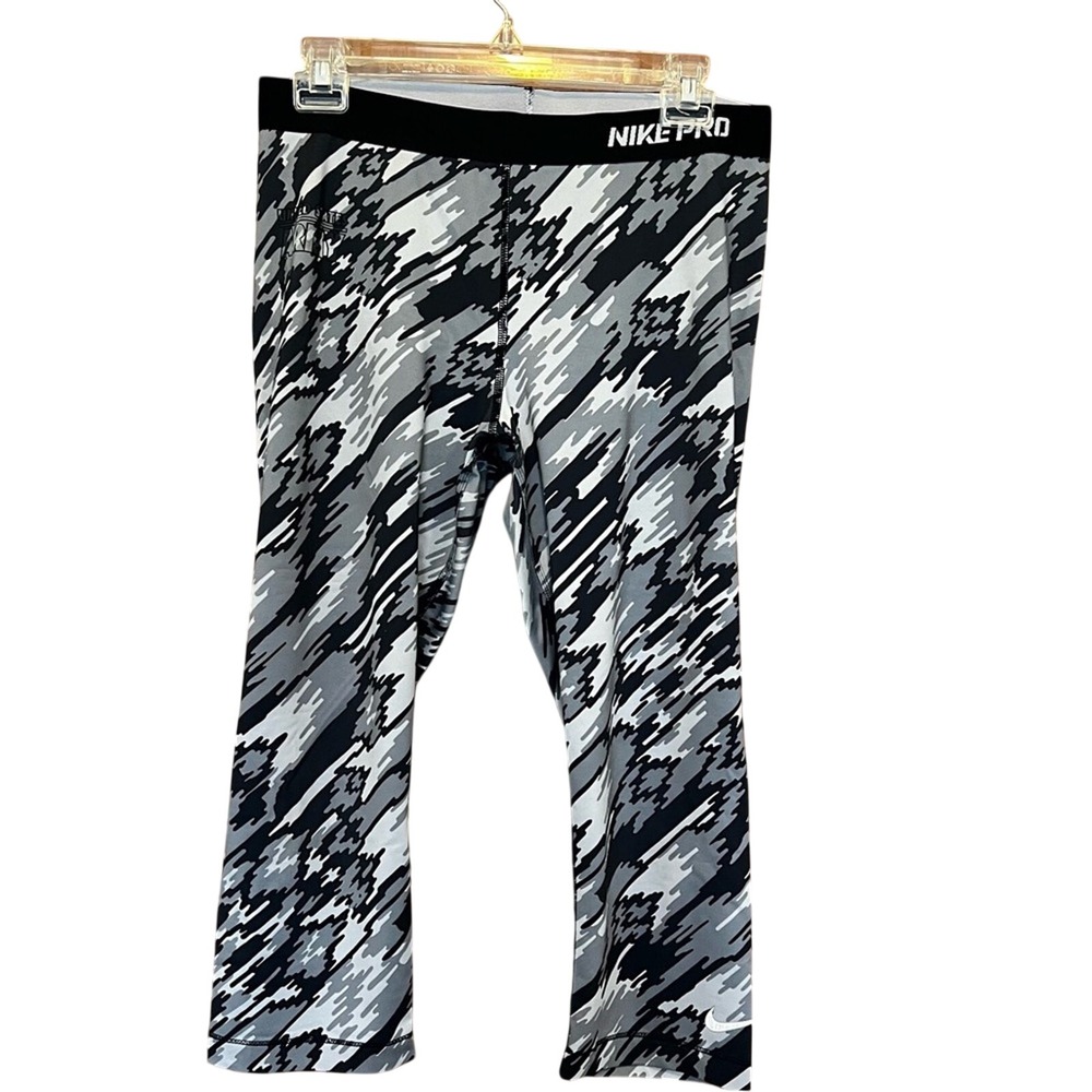 Nike Pro US Army Camo Cropped Leggings Large Training‎ Tights Athletic Running